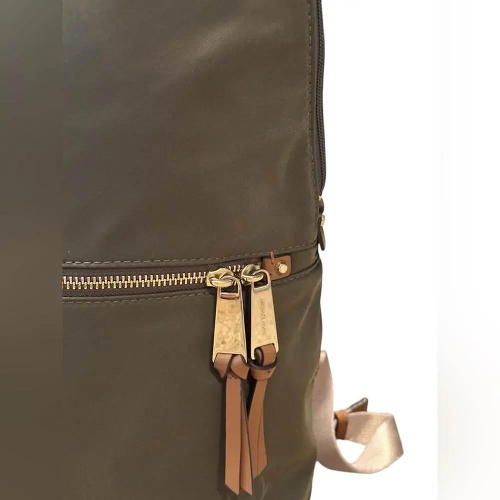Michael Kors Olive Nylon Backpack